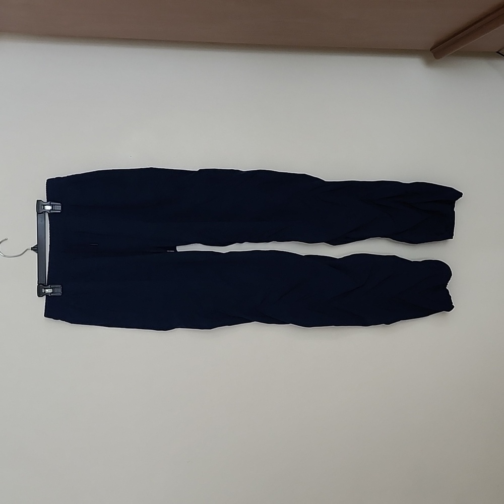 Yogipace scrunch leg pants blue athletic wear womens size medium pockets